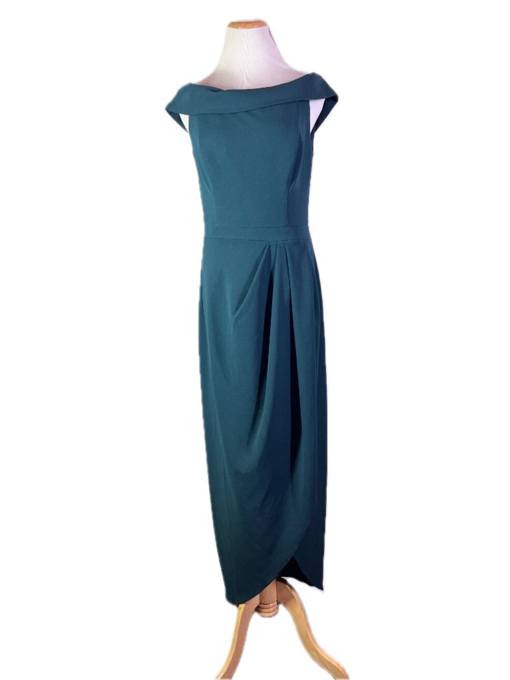 Anthropologie BHLDN US Size 10 Thompson Dark Green Gown Dress